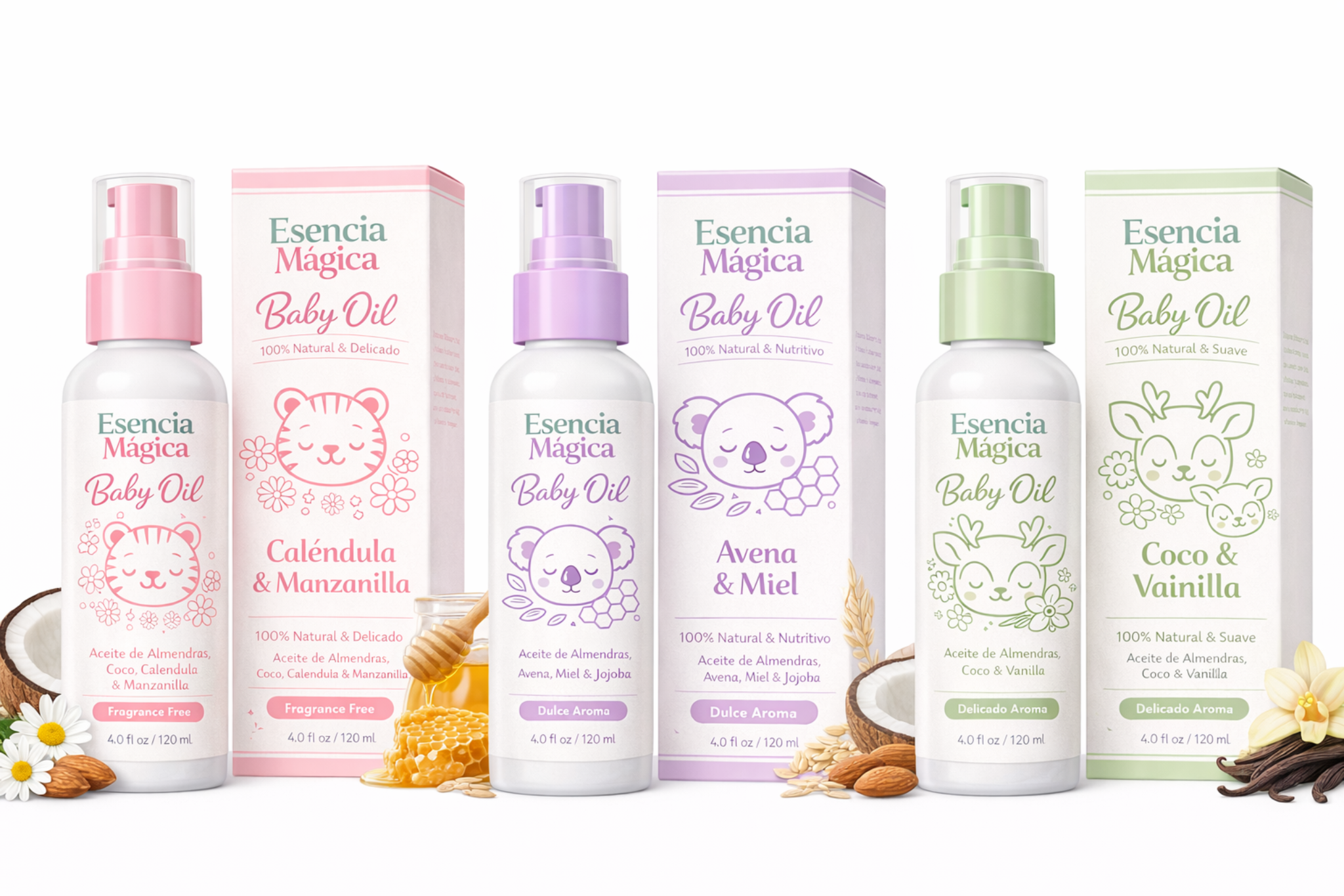 Aceite hidratante para bebe Esencia magi